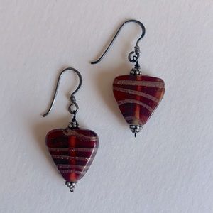 Handmade brand new triangle shaped earrings